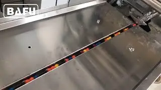 multiple candy packaging machine, 3 pieces of candy into 1 bag flow wrapper machine