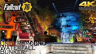 Fallout 76 - Underground Waterfall Bunker Camp