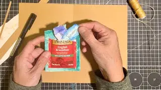 Quiet Journal Making | Hand-Stitching a Tea Pouch Pocket