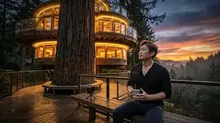 Alone in the Wild: Building a Hidden Forest House from Scratch | Complete ASMR Survival Build