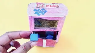 DIY Paper Ice Machine Miniature |Easy Paper Craft for doll house |easy to make @Rashifyart 