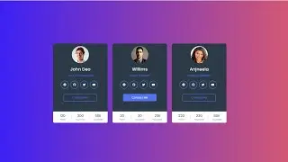 How to Create Profile Card in HTML and CSS