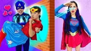 JUGAMOS A LAS ESCONDIDAS CON SÚPERHEROES *Se besaron Daniela y Spay* 😳| Karla Bustillos