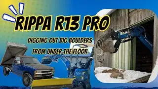 Rippa R13 Pro Digging out big boulders from under the floor of a 100 year old house. 