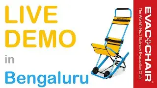 Evac+Chair live demo and testing at KSFES and Specialist Hospital, Bengaluru
