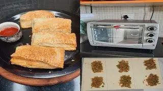 Bajaj OTG 28L unboxing | Baking veg puff in new Bajaj OTG | Easy Veg Puff Recipe at home