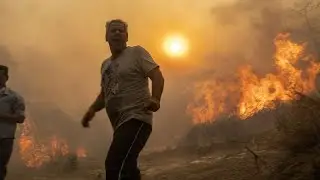 Greek wildfires reach outskirts of Athens as EU agency records huge spike in carbon emissions