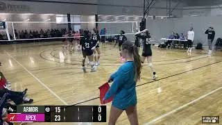 Club Volleyball! Armor 15 Lima vs. Apex 15-1 @ AAU Southern Power Super Regional