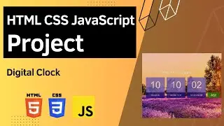HTML CSS JavaScript Project - Digital Clock