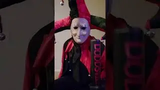 Slaughter High (1986) Marty Rantzen black & red Jester custom costume