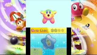 Kirby Triple Deluxe - Level 2-2 (All Sun Stones + Rare Keychain)