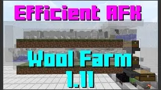 Efficient Tileable AFK Wool Farm | Minecraft 1.11
