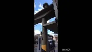 Recableado de #CamarasIP PoE #Hikvision canalizando con ca&ntilde;er&iacute;a tuflex en la entrada a #Farmagram