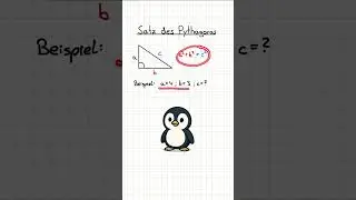 Satz des Pythagoras erkl&auml;rt📐 #shorts #mathe #schule #erkl&auml;rung #deutsch #pythagoras #trigonometrie