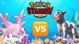 Pokemon Stadium 2 - Free Battle #15 (Corsola vs Houndour)