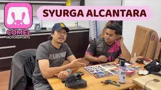 DAH JUMPA KEDAI PADU UNTUK BUAT DALAMAN KERETA JADI BARU BALIK ! Kulit , Alcantara semua ada ! 