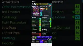 efootball new card Robert Lewandowski best training 102 rated