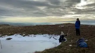Falling through a frozen tarn on top of a mountain. Wait for it.