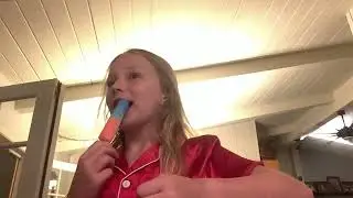 Trying , the new viral trolley, gummy popsicles￼💙&hearts;️