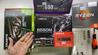 AMD Ryzen 5 5600G Biostar B550MH GIGABYTE GTX1650 Gaming PC Build