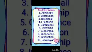 Ten Letter Words | 10 letter words | Learn English Vocabulary | Pronunciation