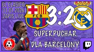 Super Puchar dla Barcelony | zapis lajwa Barcelona 3:2 Real Madryt | Superpuchar Hiszpanii