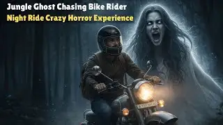 Night Ride Crazy Horror Experience 😱 | Jungle Ghost Chasing Bike Rider
