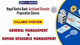 General Mgmt & HRM For NRB Exam | Syallbus Overview | Day - 1 | NRB Officer Level Online Classes |