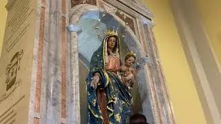 🌊⚓️❤️Posa Madonna di Portosalvo nel suo Altare Ornamentale - S.Teresa di Riva 18 Agosto 2024🌊⚓️❤️