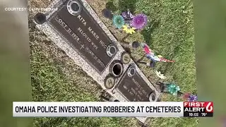 Omaha police investigating thefts at cemeteries