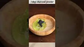 DIY CHARCOAL FACE MASK #shorts #diy #skincare #glow #viral #tips #facemask #charcoal #facialathome