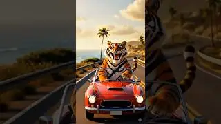Orange cat enjoys meal with his friends😍 #shorts #funny #cat #funnyanimal #viral#ai#cartoon #comedy
