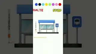 HALTE BUS&bull;cara menggambar yang simpel#stop#drawing