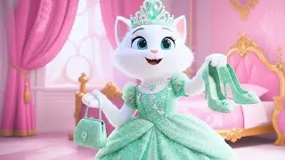 Cute Kitten First Makeup Ever Turns Into a Magical Fashion Moment 🐱💄✨ |AI Cat Story#catstory #aicat