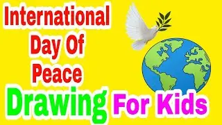 Peace Day/International Day of Peace drawing/world peace day poster painting - easy and step by step