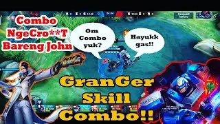 TUTORIAL HERO GRANGER COMBO DENGAN JOHNSON ! GINI HASILNYA ! COMBO SKILL GRAGER PARAH!|MOBILELEGENDS