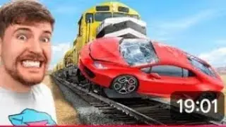 Win a Lamborghini 🚗 but first stop the train 🚆🚂 #mr Beast Game's 🔥💀