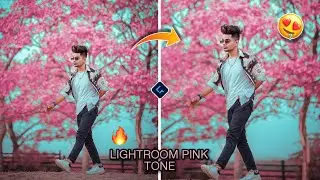Lightroom real pink tone photo editing | Lightroom pink tone presets| taukeer editz  lr pink tone