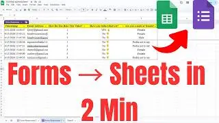 How to Connect Google Forms to Google Sheets (Auto Update)