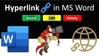 Manage Hyperlinks in MS Word | How to Insert, Edit, Delete, and Manage Hyperlinks in Microsoft Word