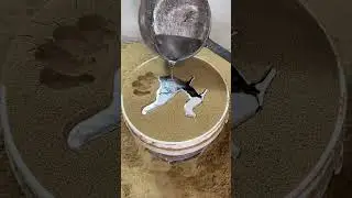 &lrm;&rlm;&lrm;&rlm;&lrm;&rlm;The art of shaping metals on sand is satisfying and relaxing   #satisfying  #art