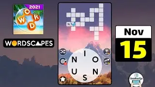 Wordscapes November 15 2021 Daily Puzzle Walkthrough