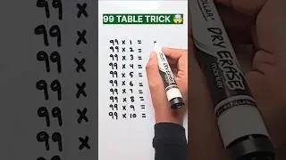 Table of 99 trick #multiply #shortsfeed #maths #viralshort #foryou