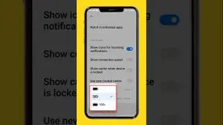 How to show bettery indicator in percentage on Xiaomi Redmi 9 Power@rajaram_kharol_44