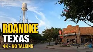 4K Sunrise Walk in Roanoke Texas | Relaxing Sounds & 