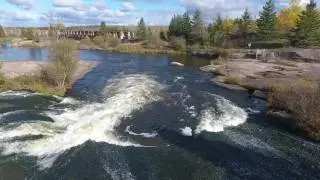 Pinawa Dam Provincial Heritage Park - Drone Flyover October 8 2016