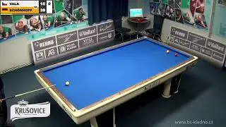 Czech league | 3-cushion | D1 | 13th round | Markus Sch&ouml;nhoff v Miroslav Vala