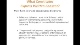 Compliance Webinar: TCPA and the New Frontier of Express Consent