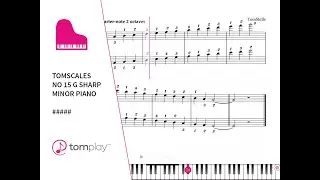 G Sharp Harmonic Minor Piano Scale (Sheet Music and Backing Track)