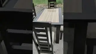 six seater dining set w/bench
